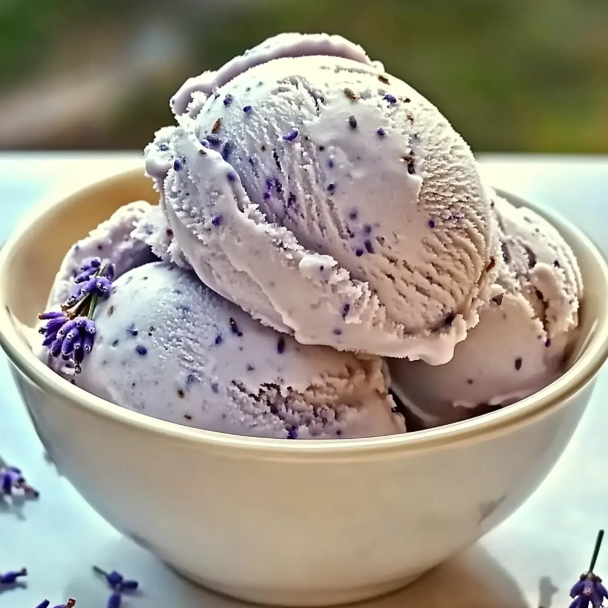 Honey Lavender Ice Cream
