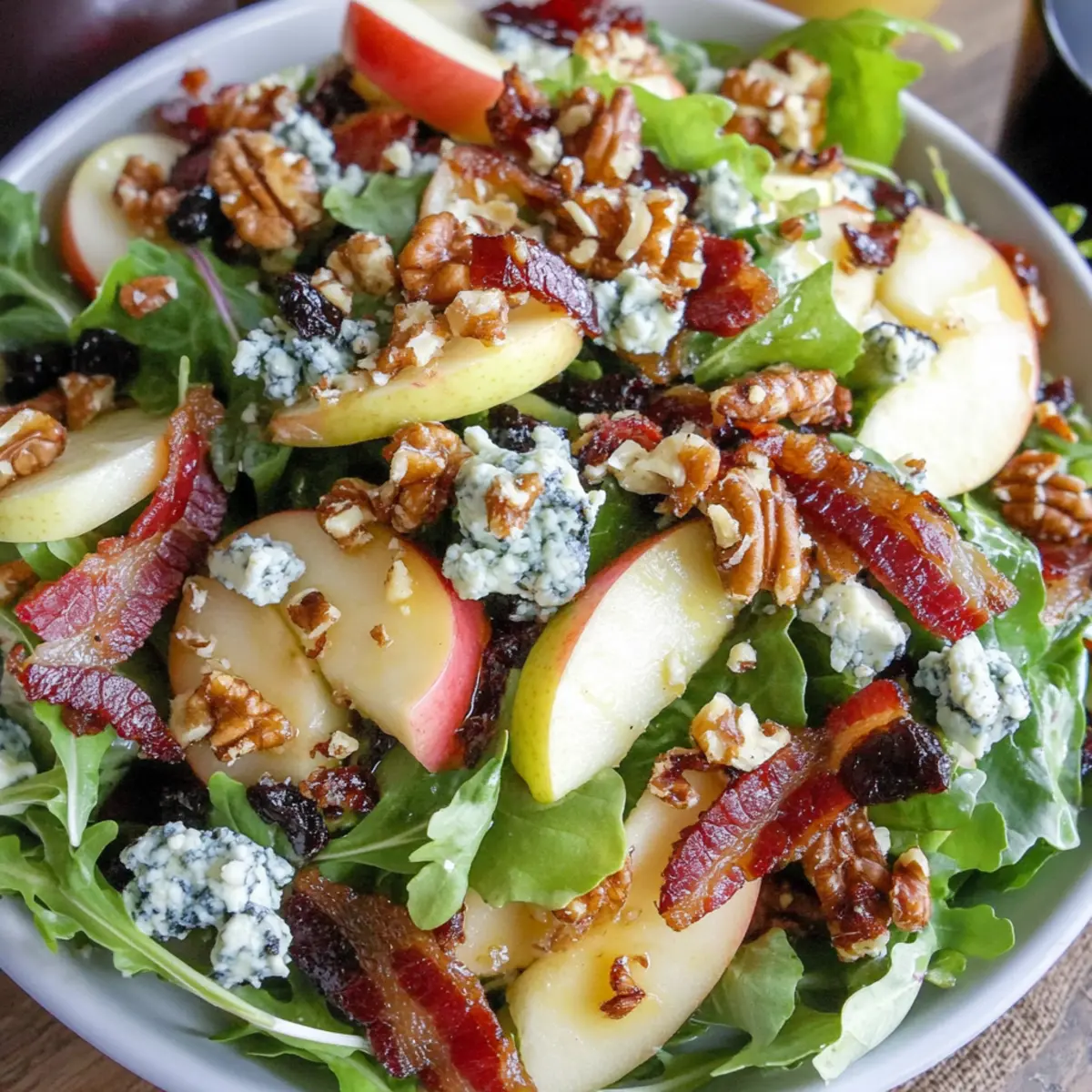 Blue Cheese Apple Walnut Salad