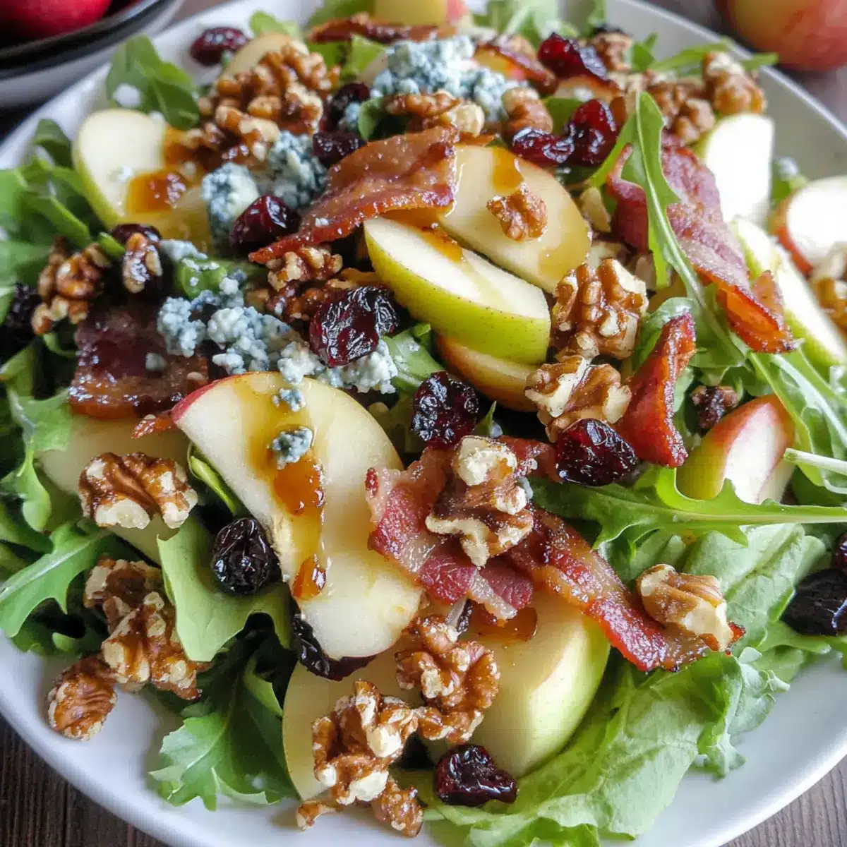 Blue Cheese Apple Walnut Salad