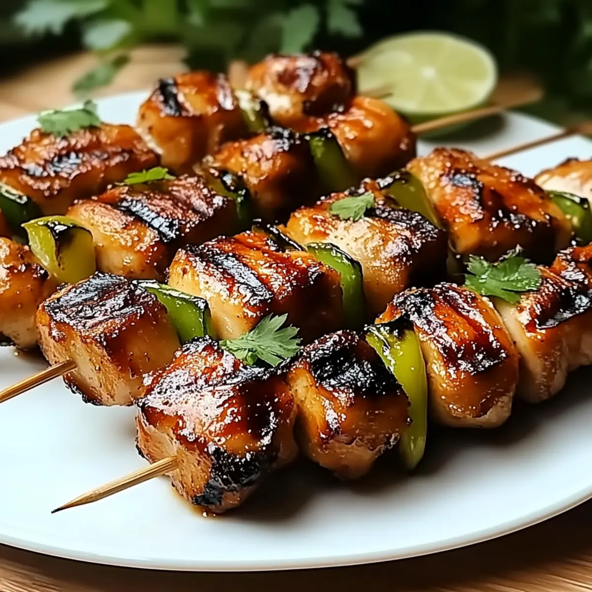 Grilled Thai Coconut Chicken Skewers