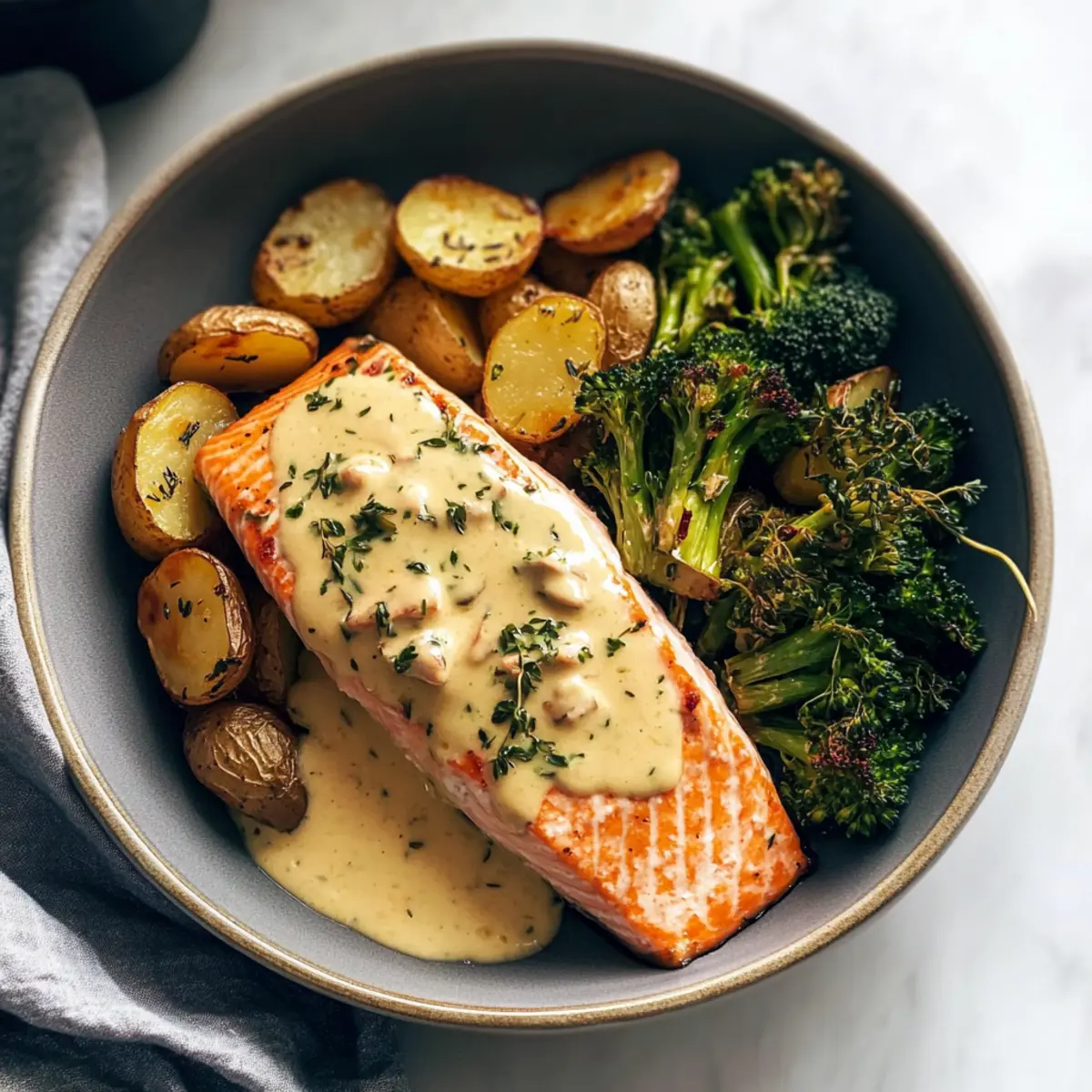 Baked Salmon with Amazing Lemon Sauce