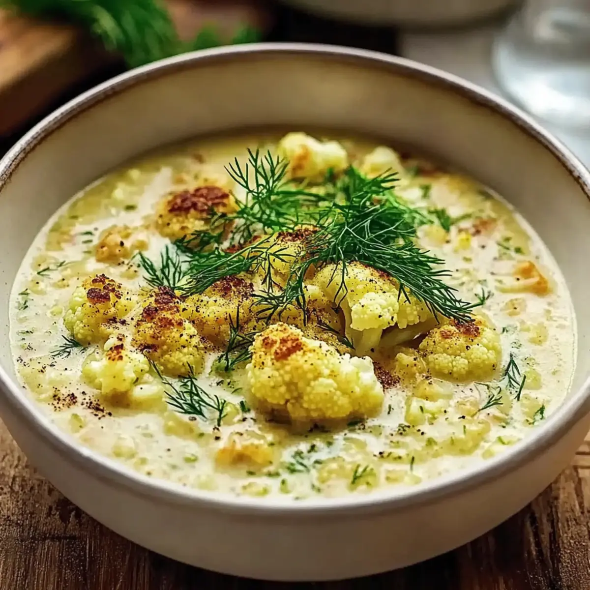 editerranean Cauliflower Soup