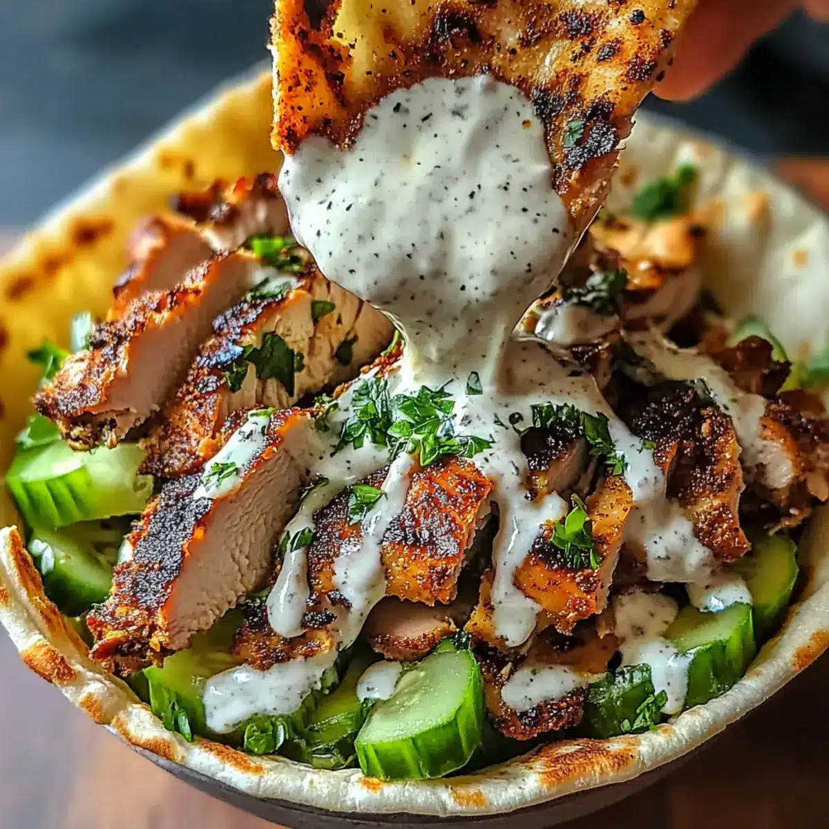Chicken Shawarma with Garlic Sauce