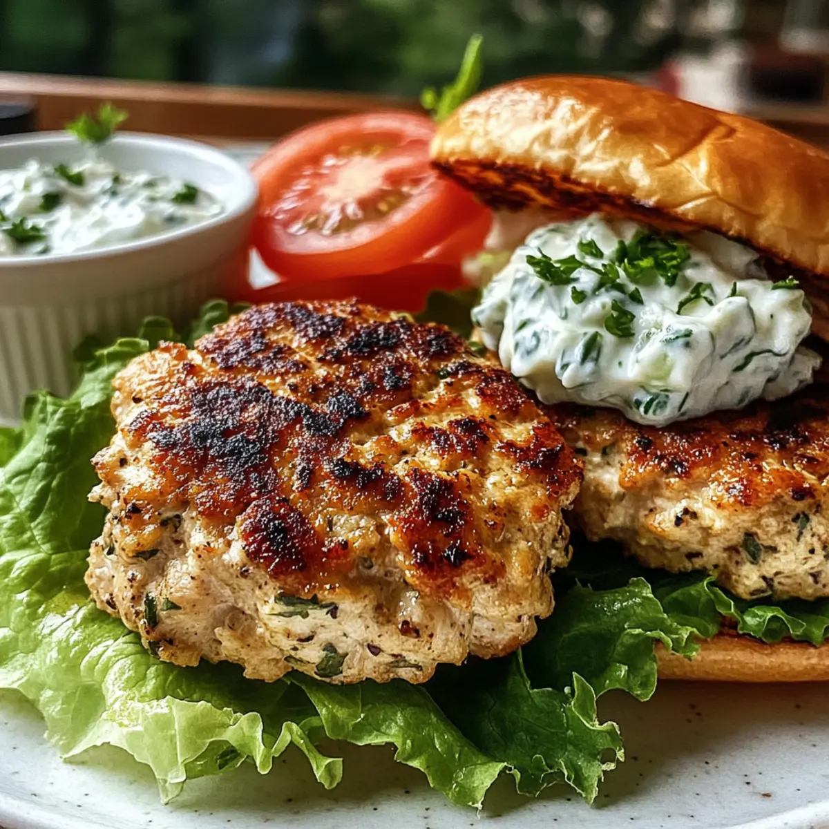 Greek Chicken Burgers