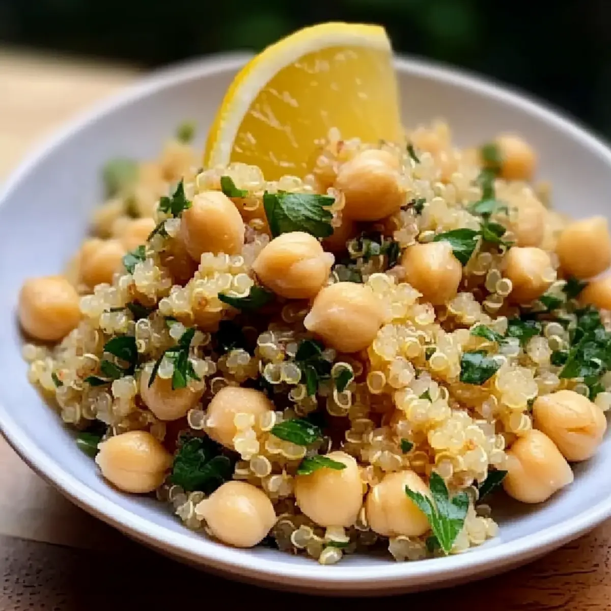 Lemon Herb Quinoa with Chickpeas
