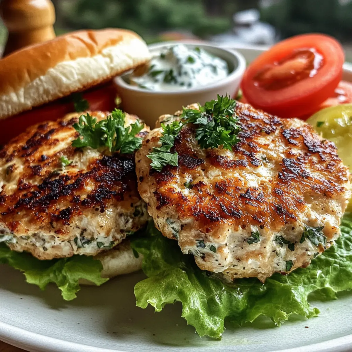 Greek Chicken Burgers