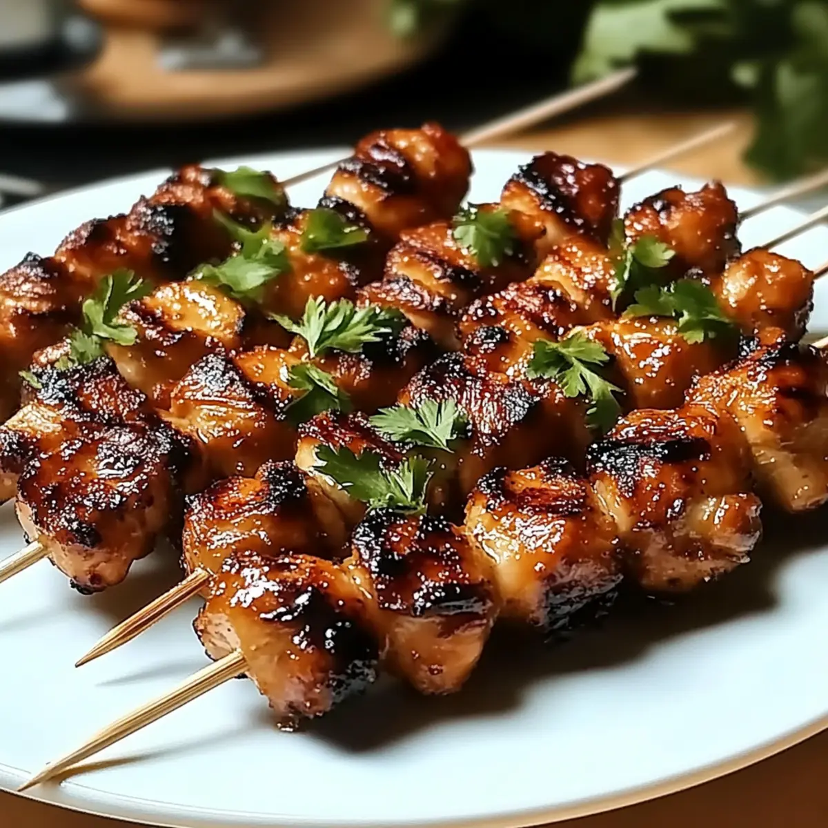 Grilled Thai Coconut Chicken Skewers