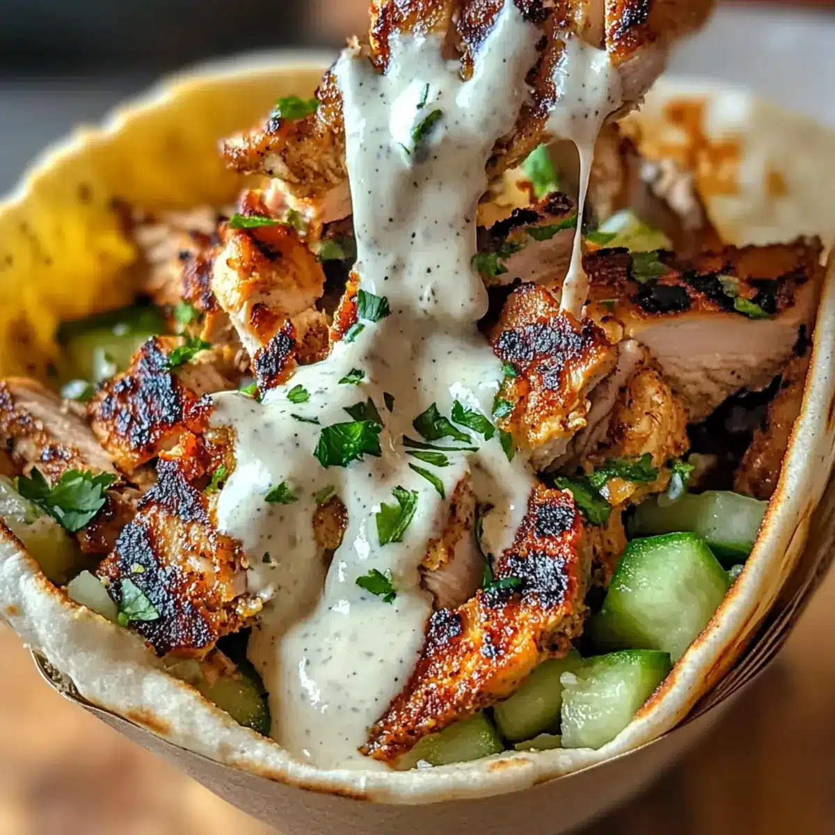 Chicken Shawarma with Garlic Sauce