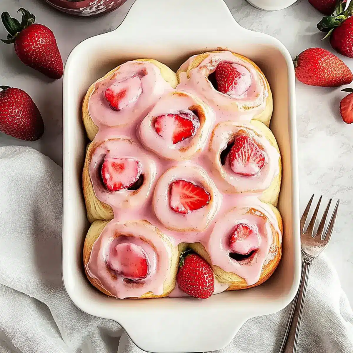 Strawberry Cinnamon Rolls