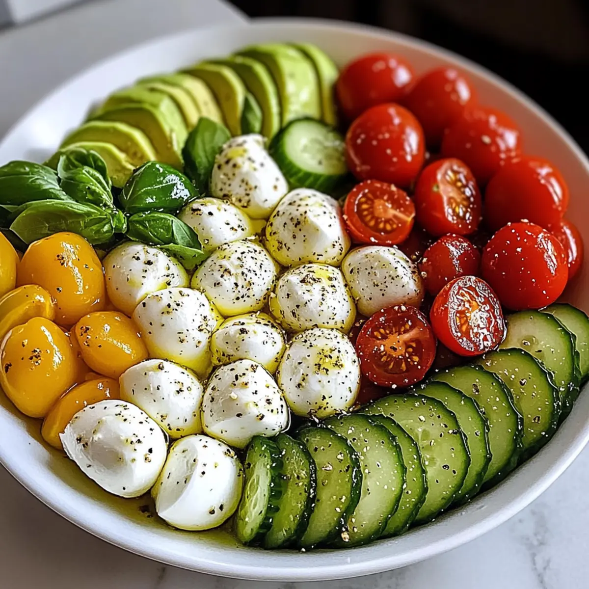 Cucumber Mozzarella Salad