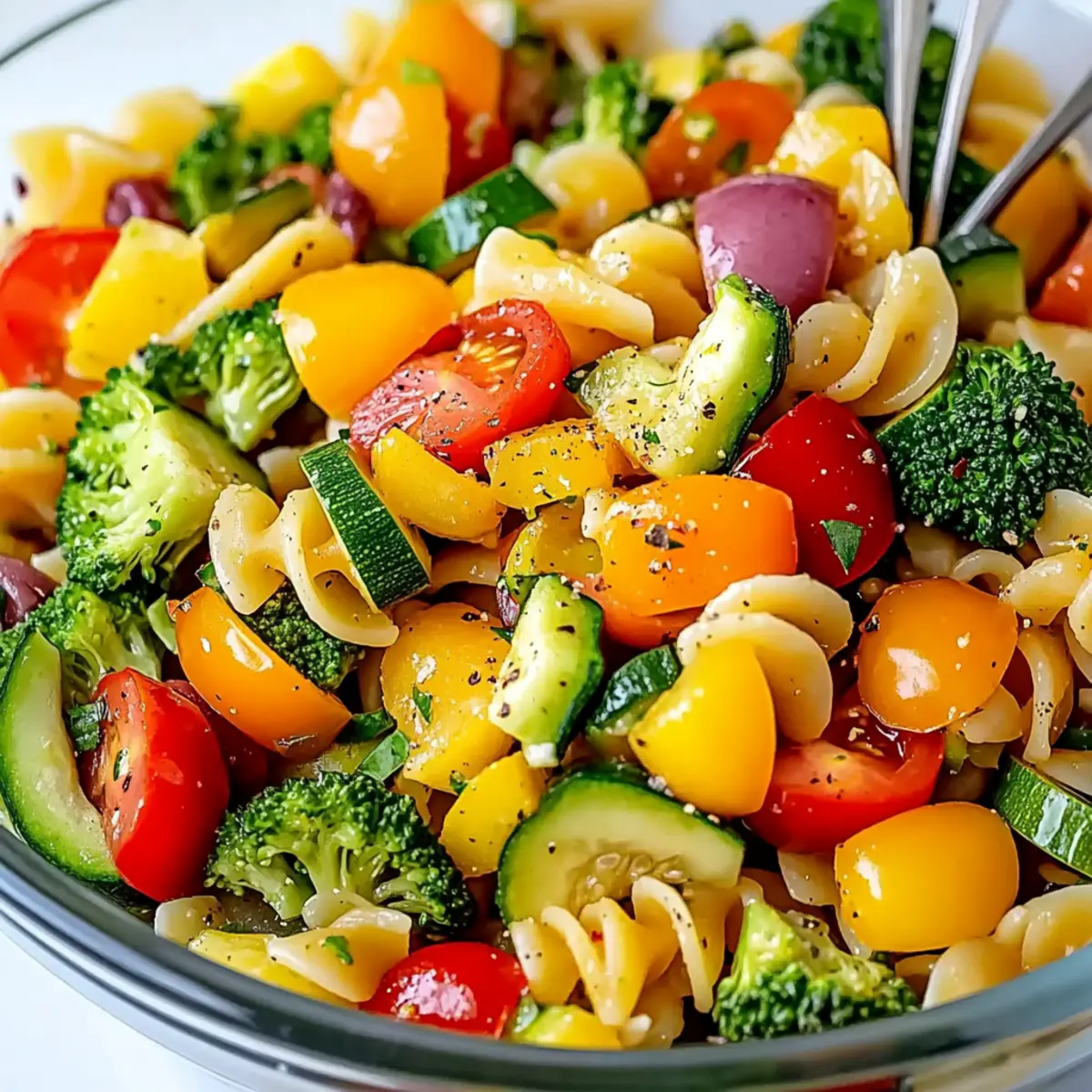 Delicious Healthy Veggie Pasta Salad