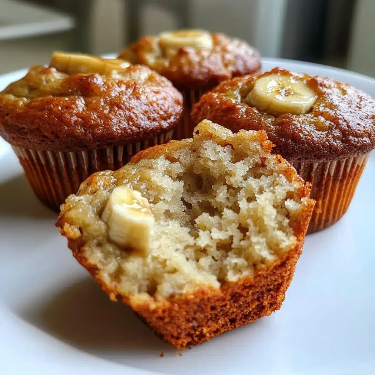 Healthy Greek Yogurt Banana Muffins