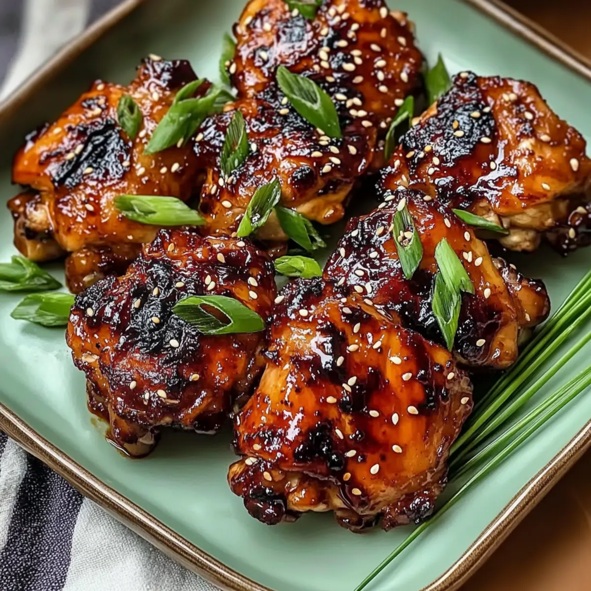 Crispy Japanese BBQ Chicken Thighs