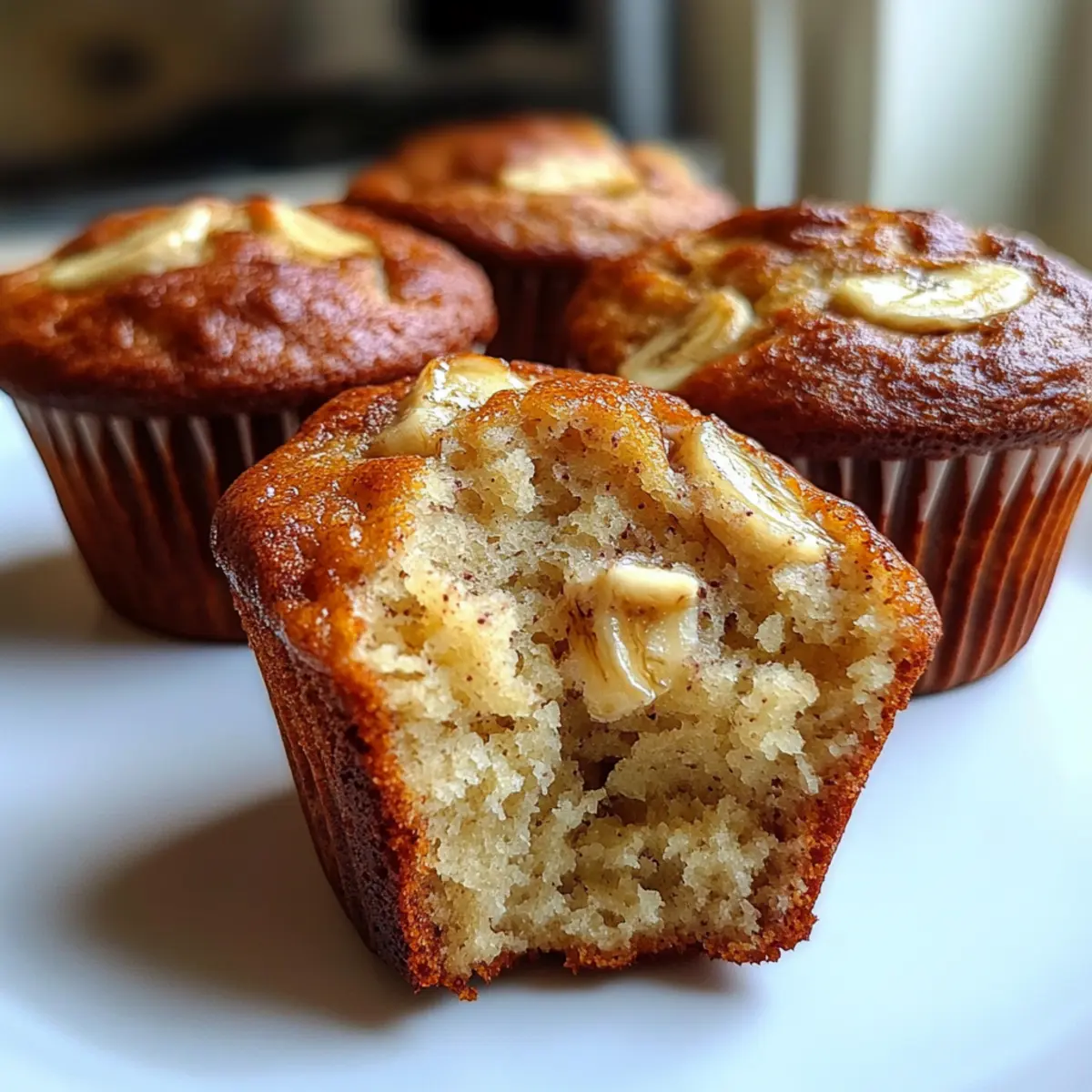 Healthy Greek Yogurt Banana Muffins