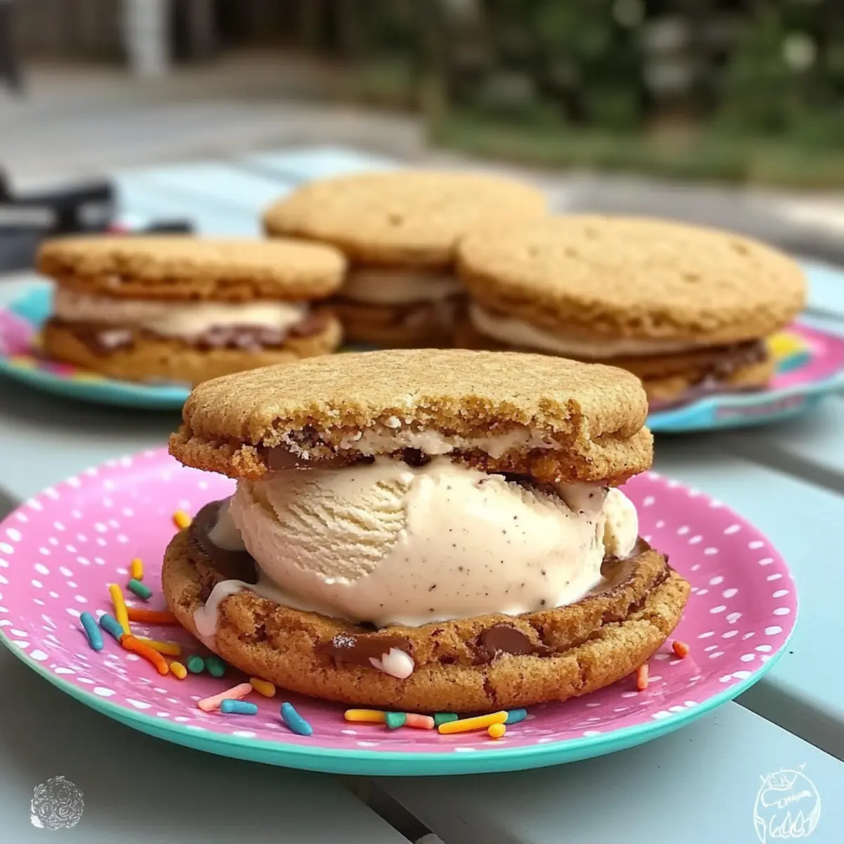Salted Caramel Pretzel Ice Cream Sandwiches