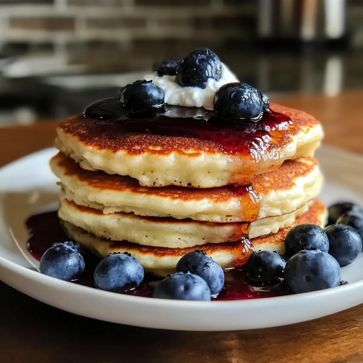 Fluffy Greek Yogurt Pancakes