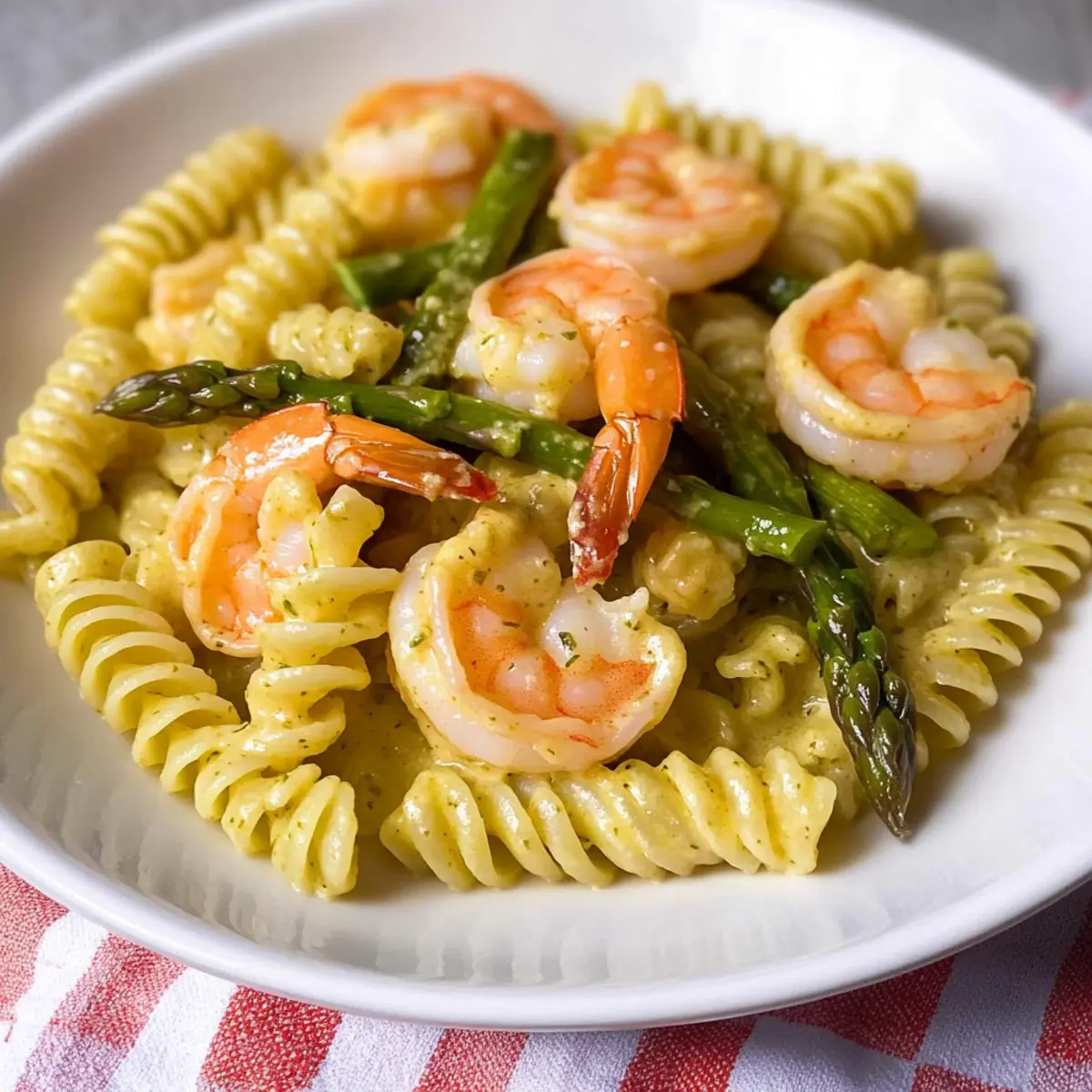 Shrimp & Asparagus Pasta