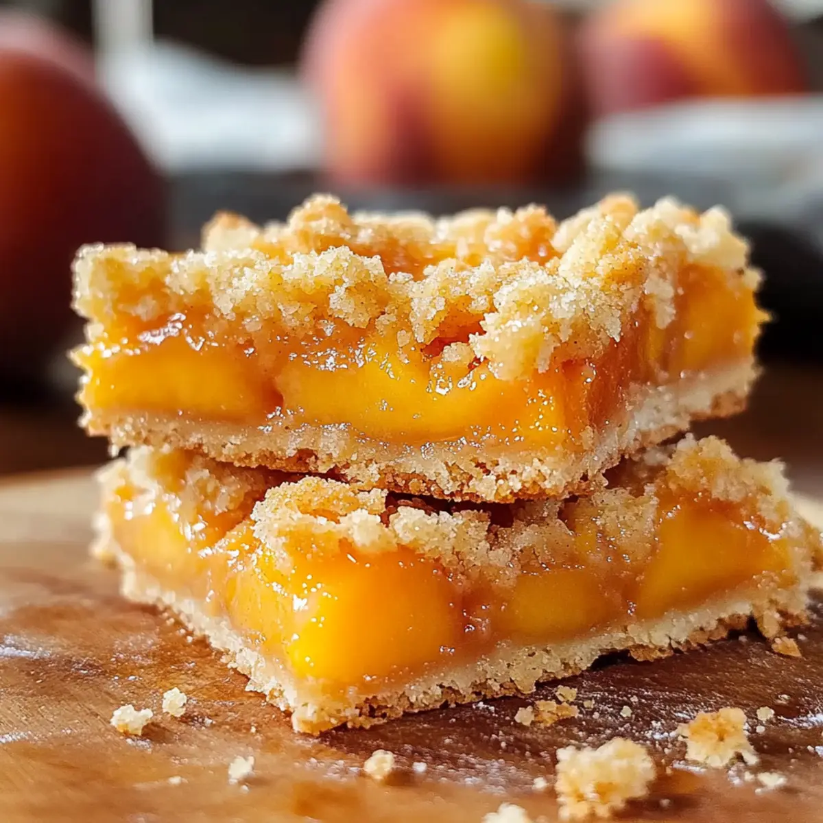 Peach Crumb Bars