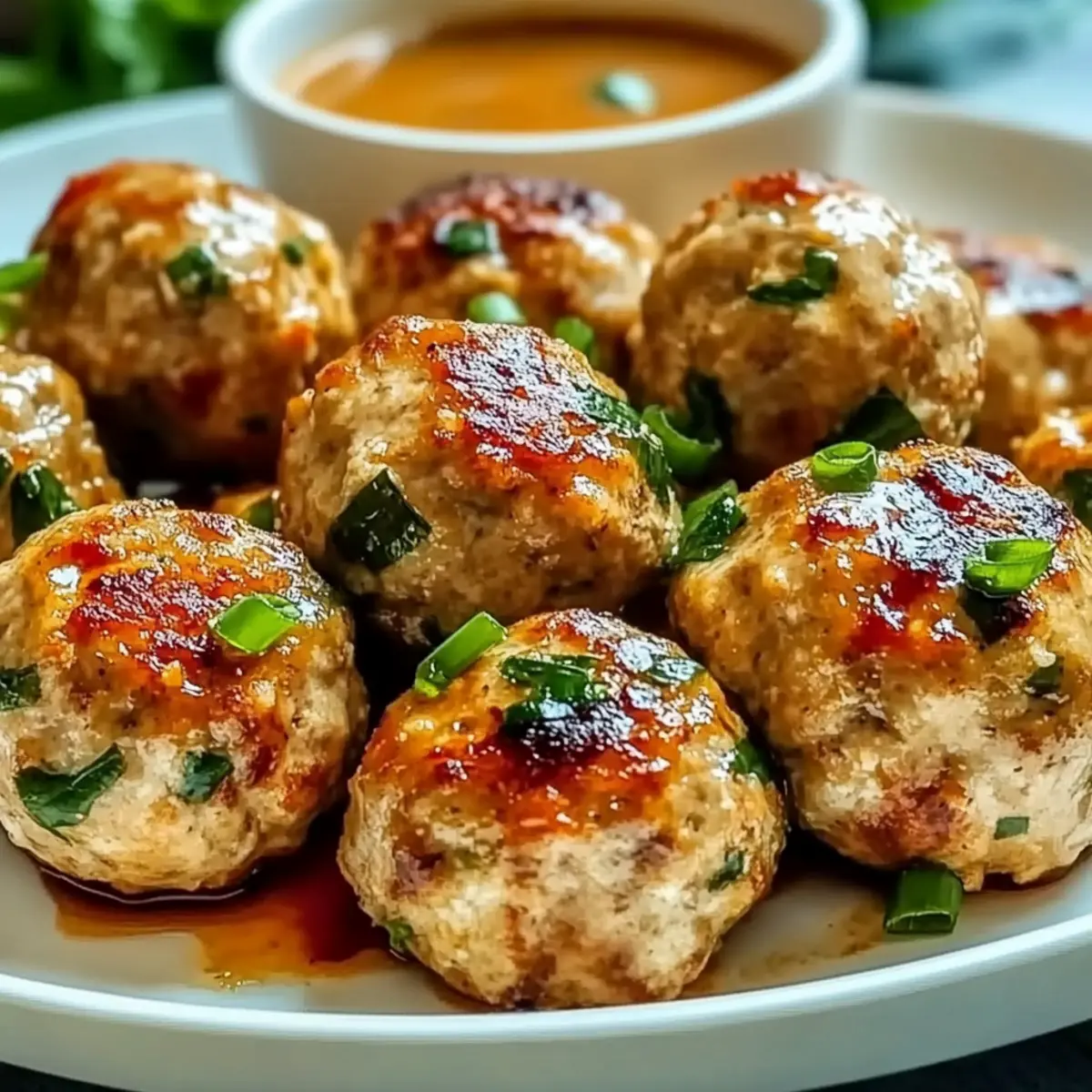 Thai Baked Chicken Meatballs