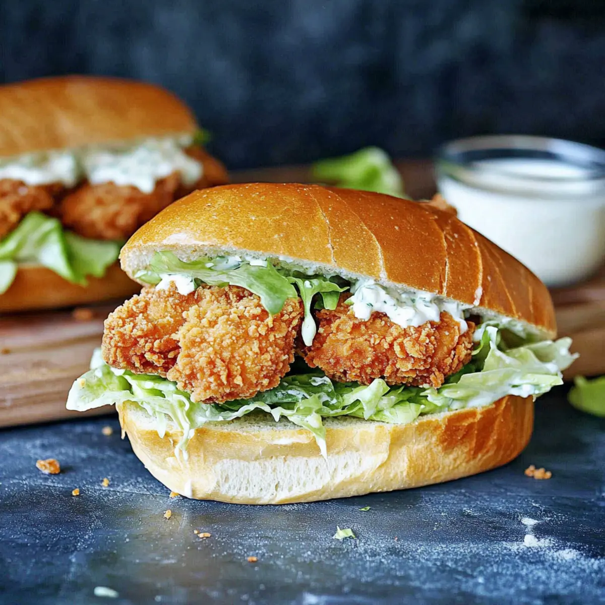 Crispy Chicken Caesar Sandwich: A Quick Homemade Delight