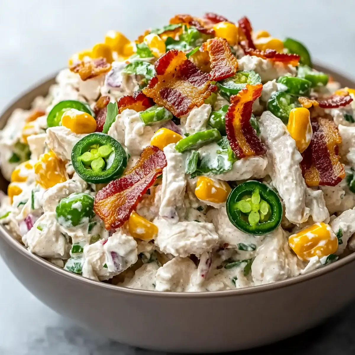 Jalapeno Popper Chicken Salad