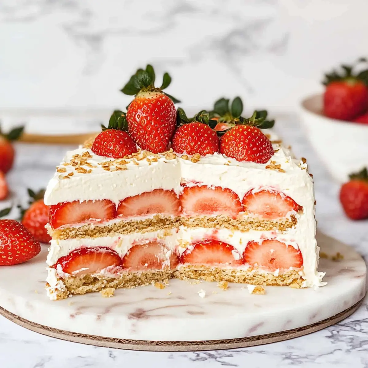 Strawberry Icebox Cake