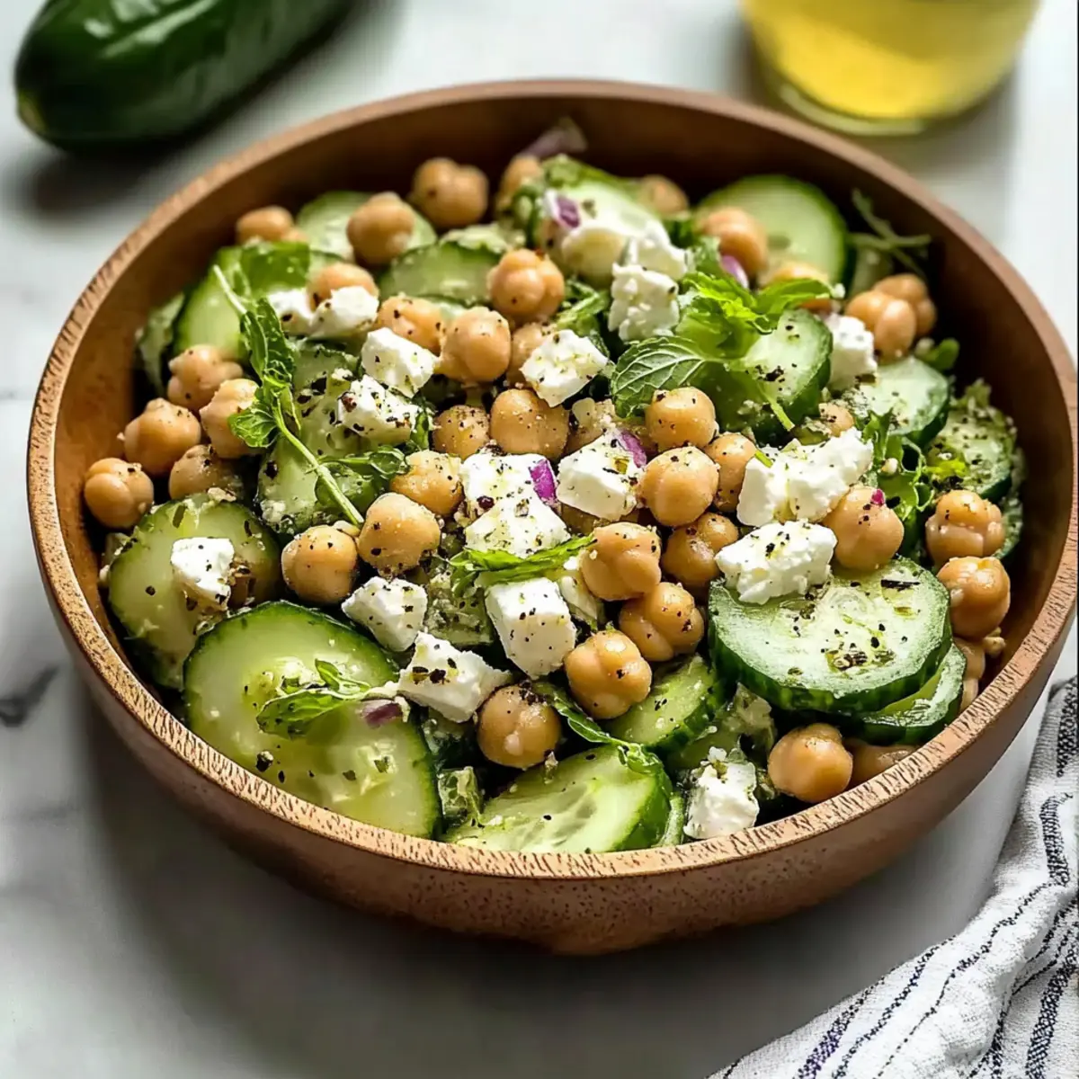 Chickpea Cucumber Salad