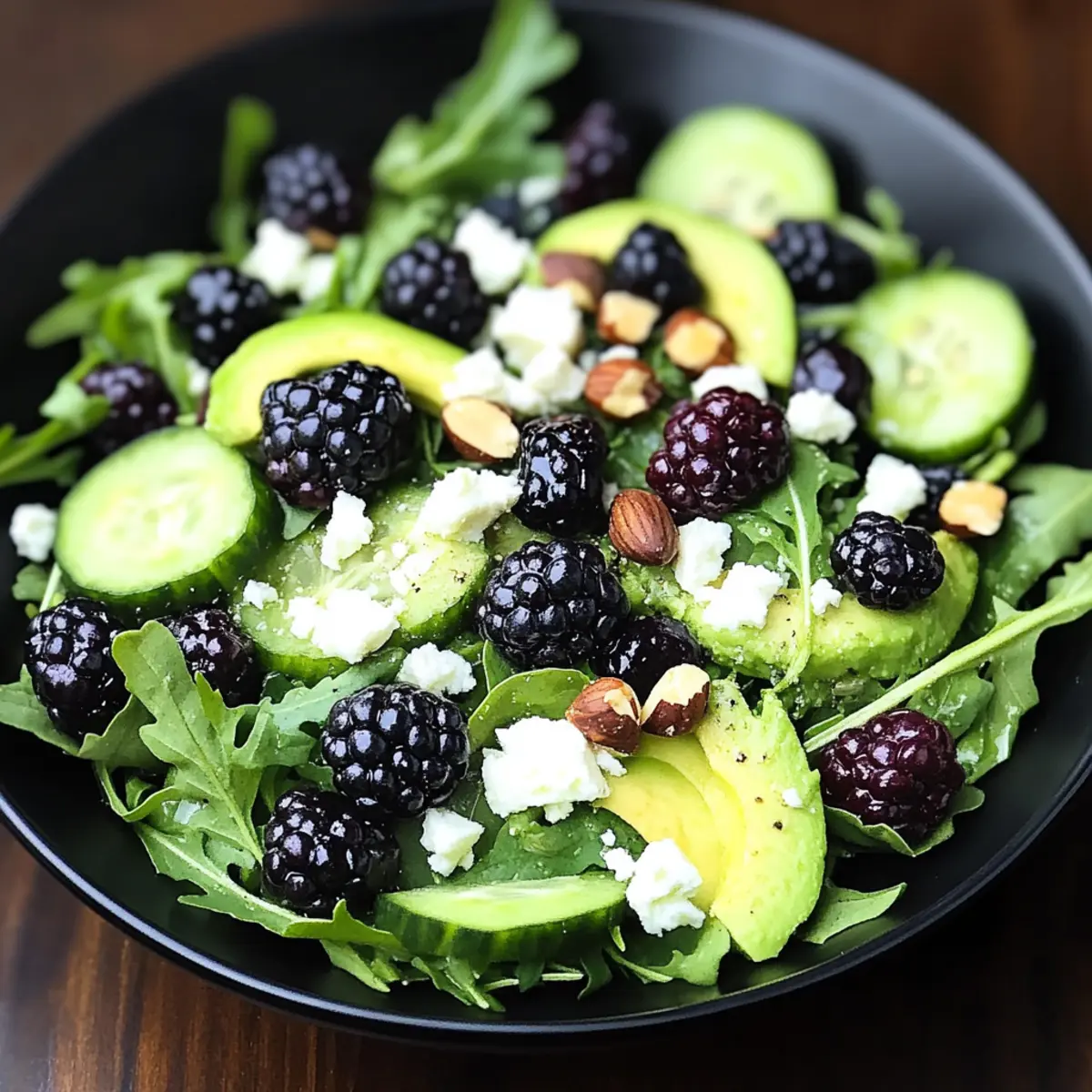 Blackberry, Avocado, and Arugula Salad