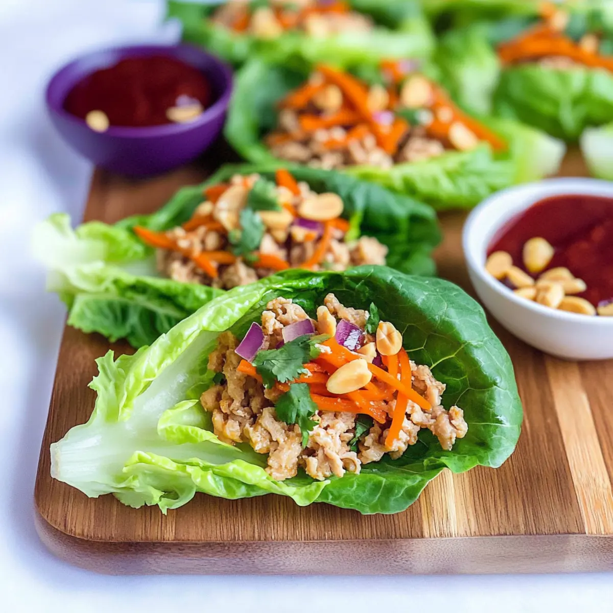 Sesame Chicken Lettuce Wraps