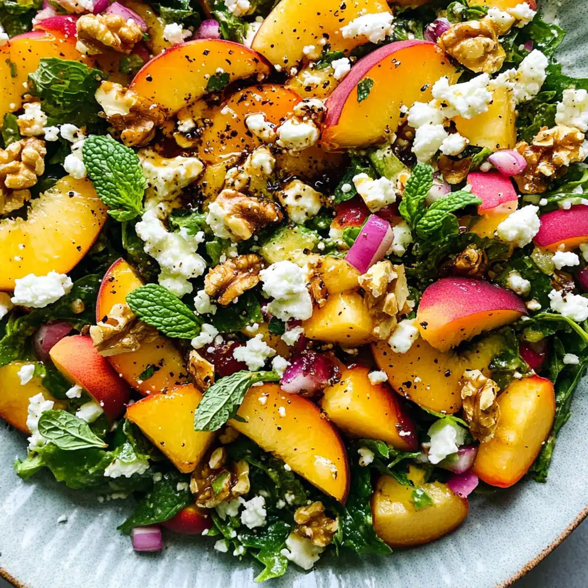 Peach Feta Salad