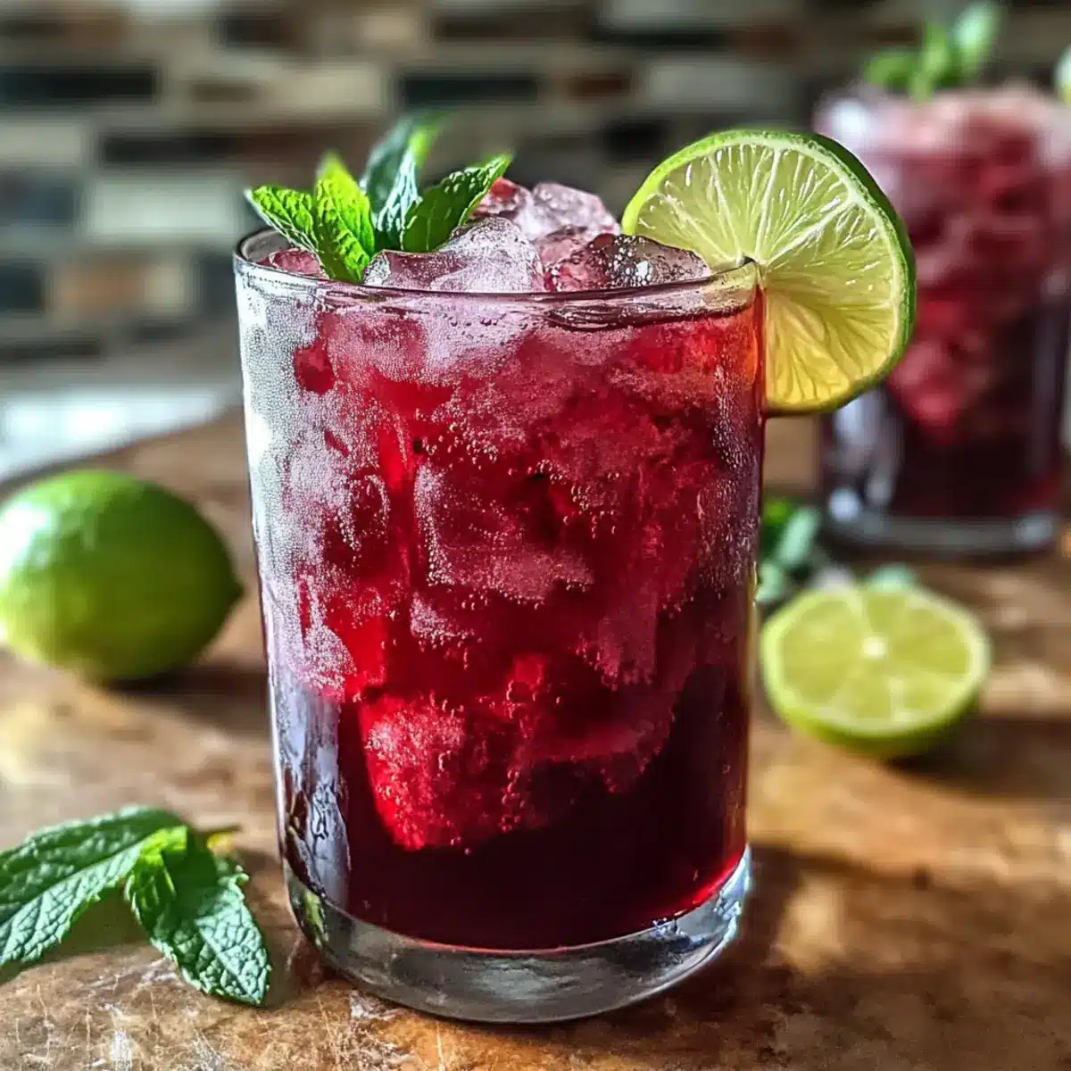 Hibiscus Ginger Iced Tea