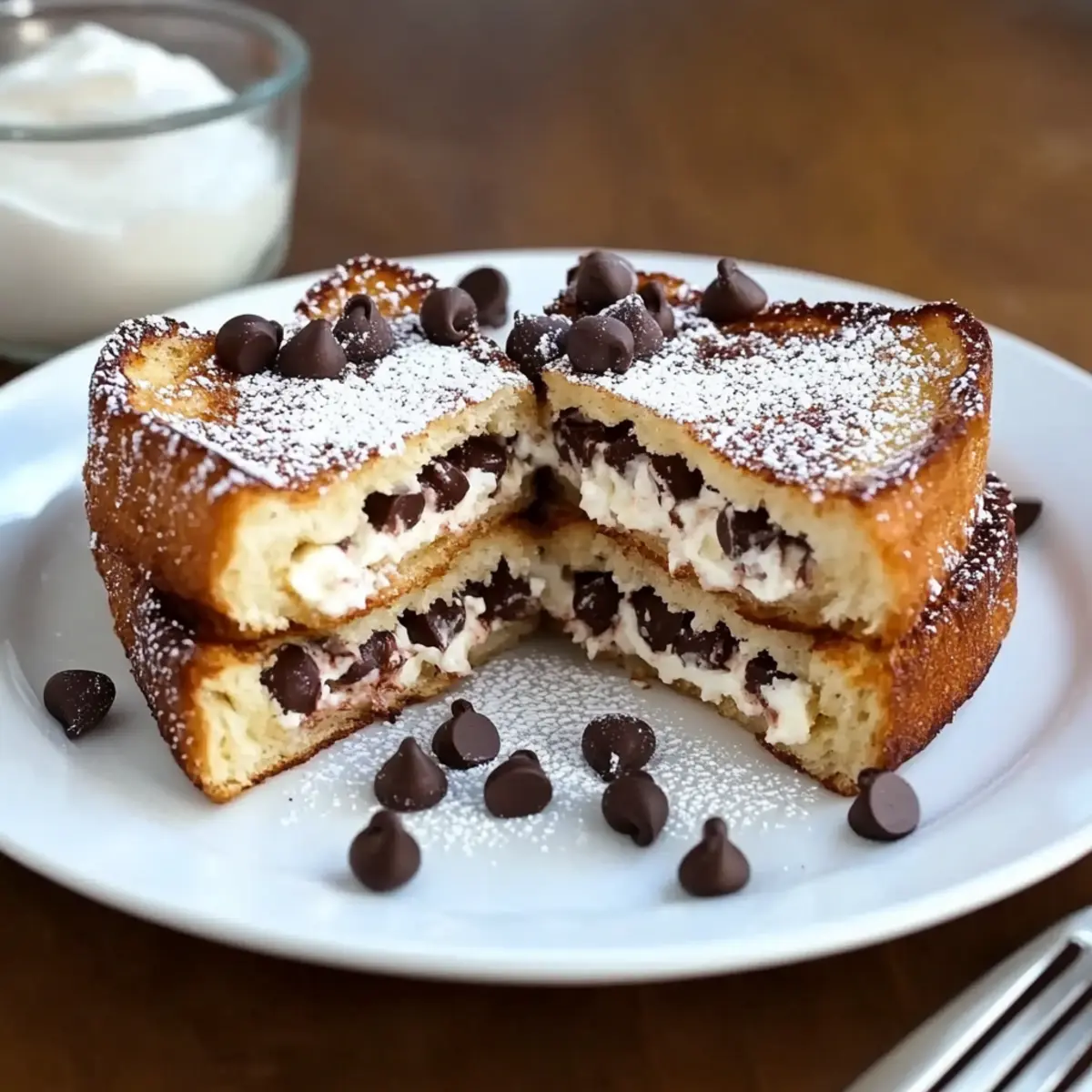 Cannoli Stuffed French Toast