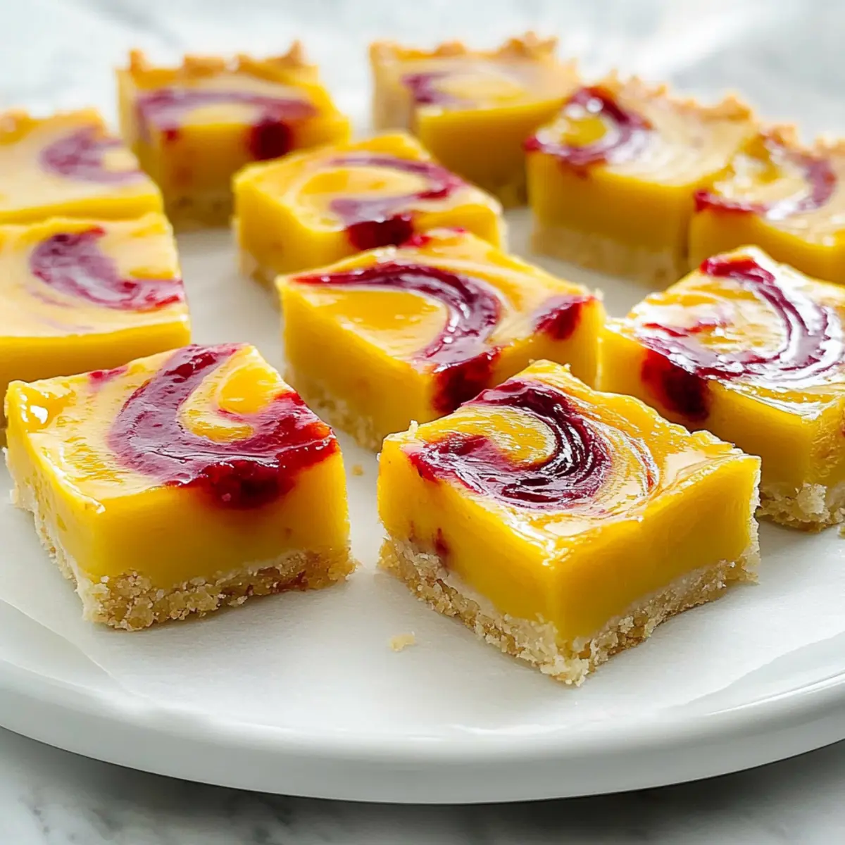 Raspberry Mango Bars