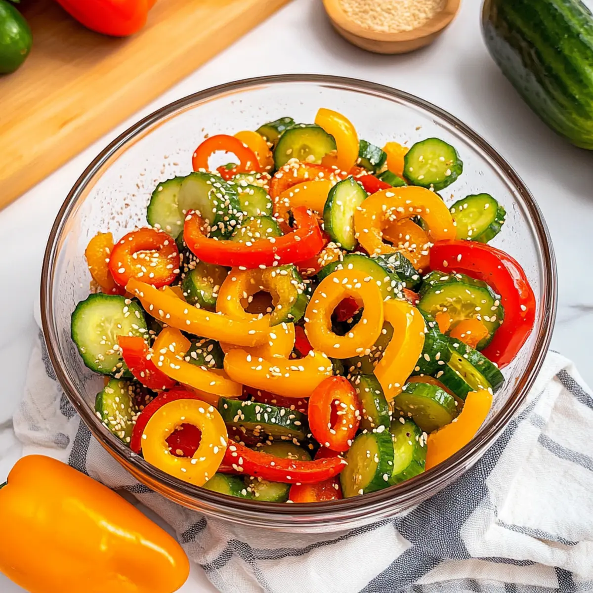 Cucumber and Sweet Pepper Salad