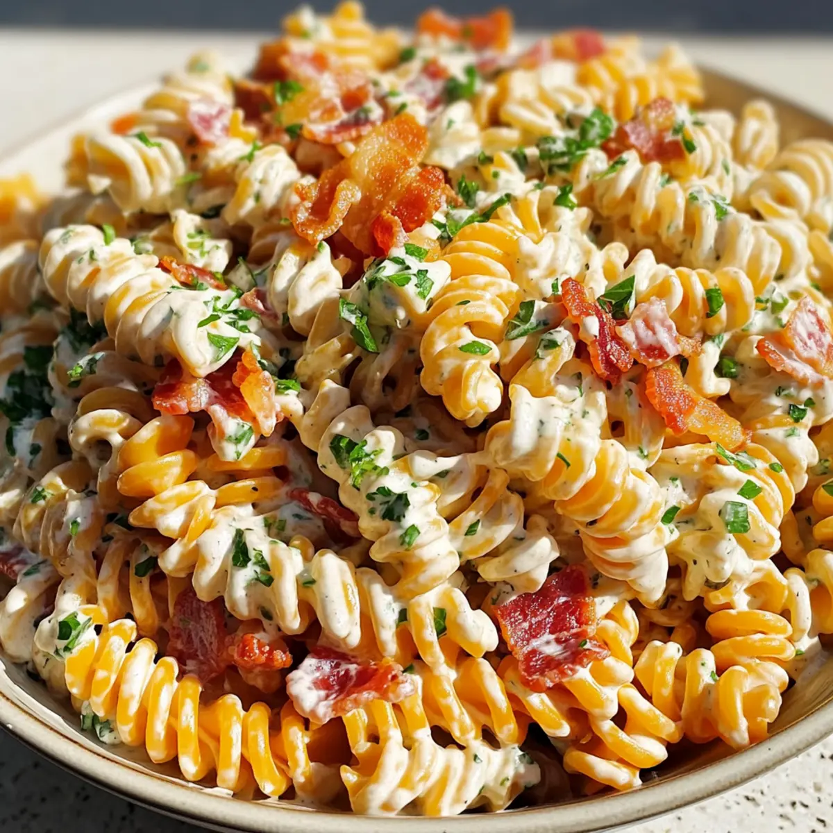 Bacon Ranch Pasta Salad