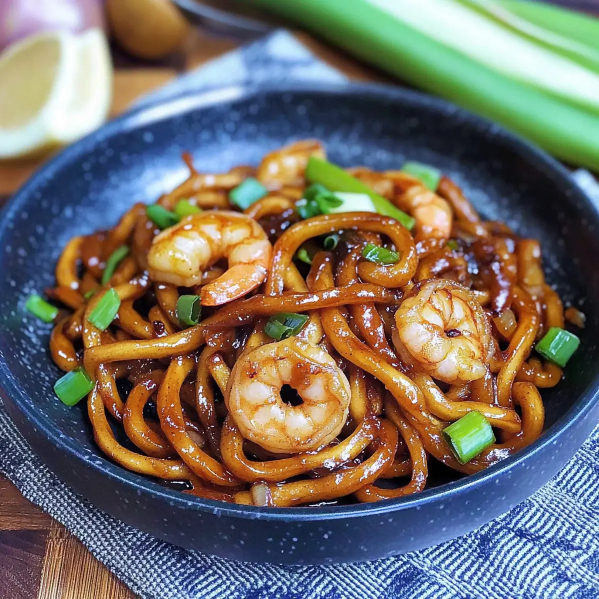 Yaki Udon with Shrimp