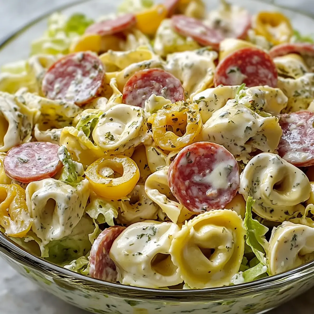 Italian Grinder Tortellini Salad