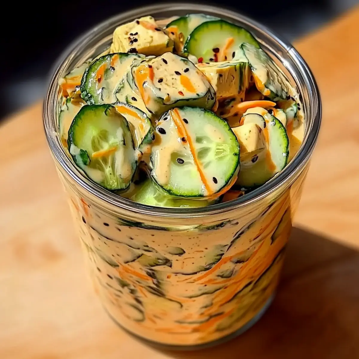 Crunchy and Creamy Asian Cucumber Salad for Quick Meals