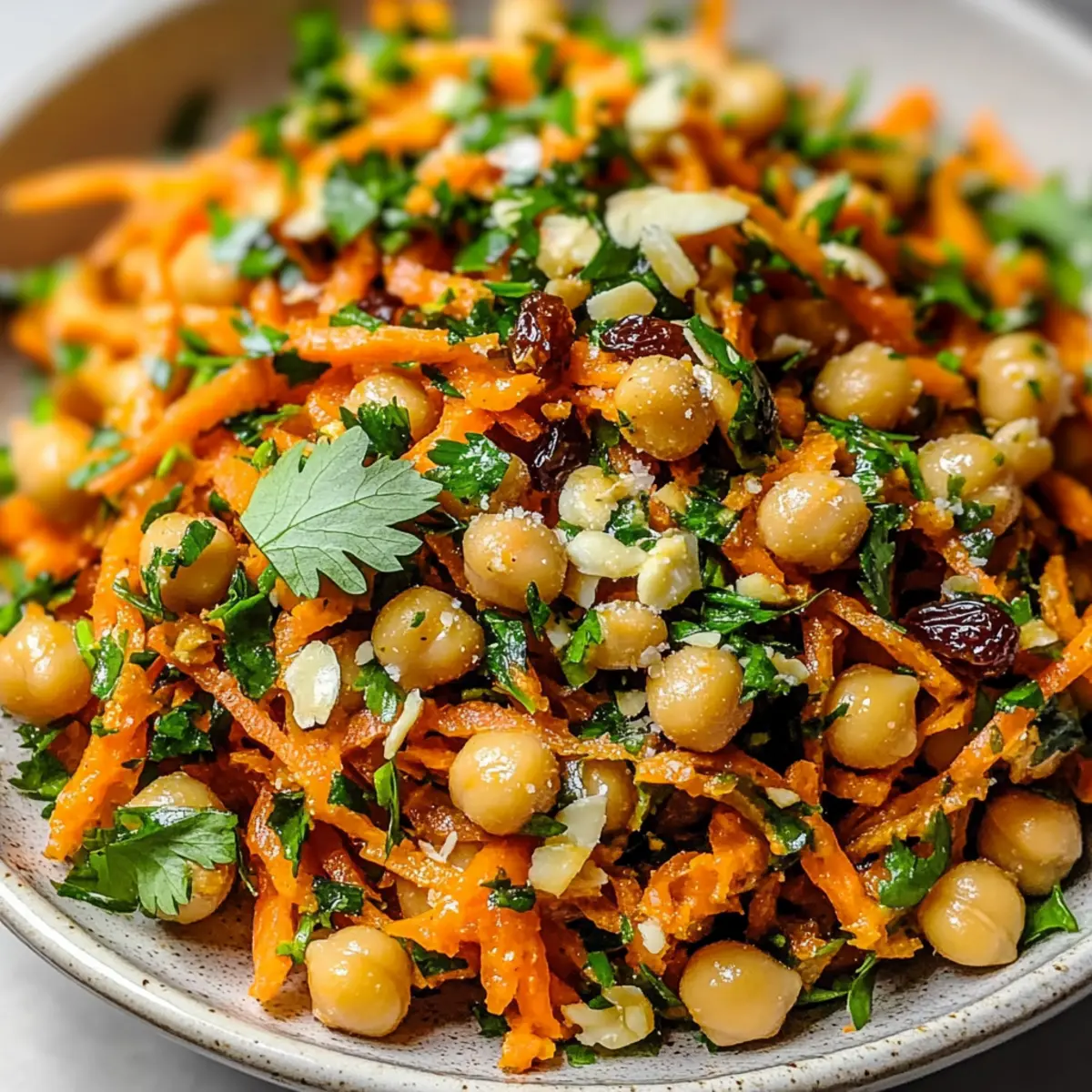 Moroccan Carrot and Chickpea Salad