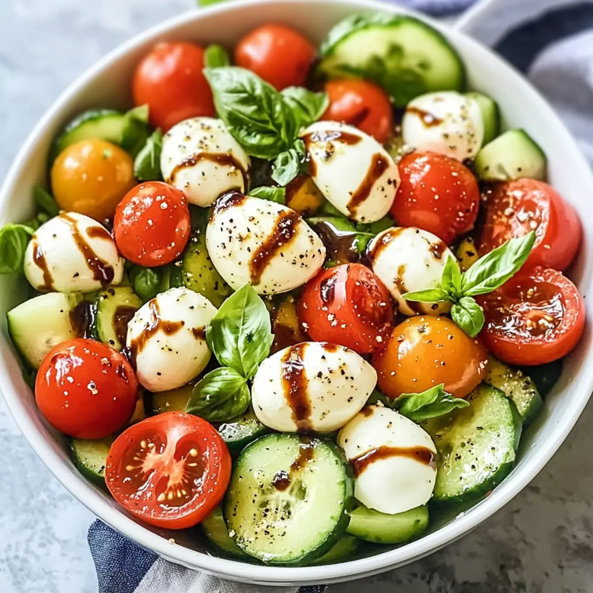 Cucumber Caprese Salad