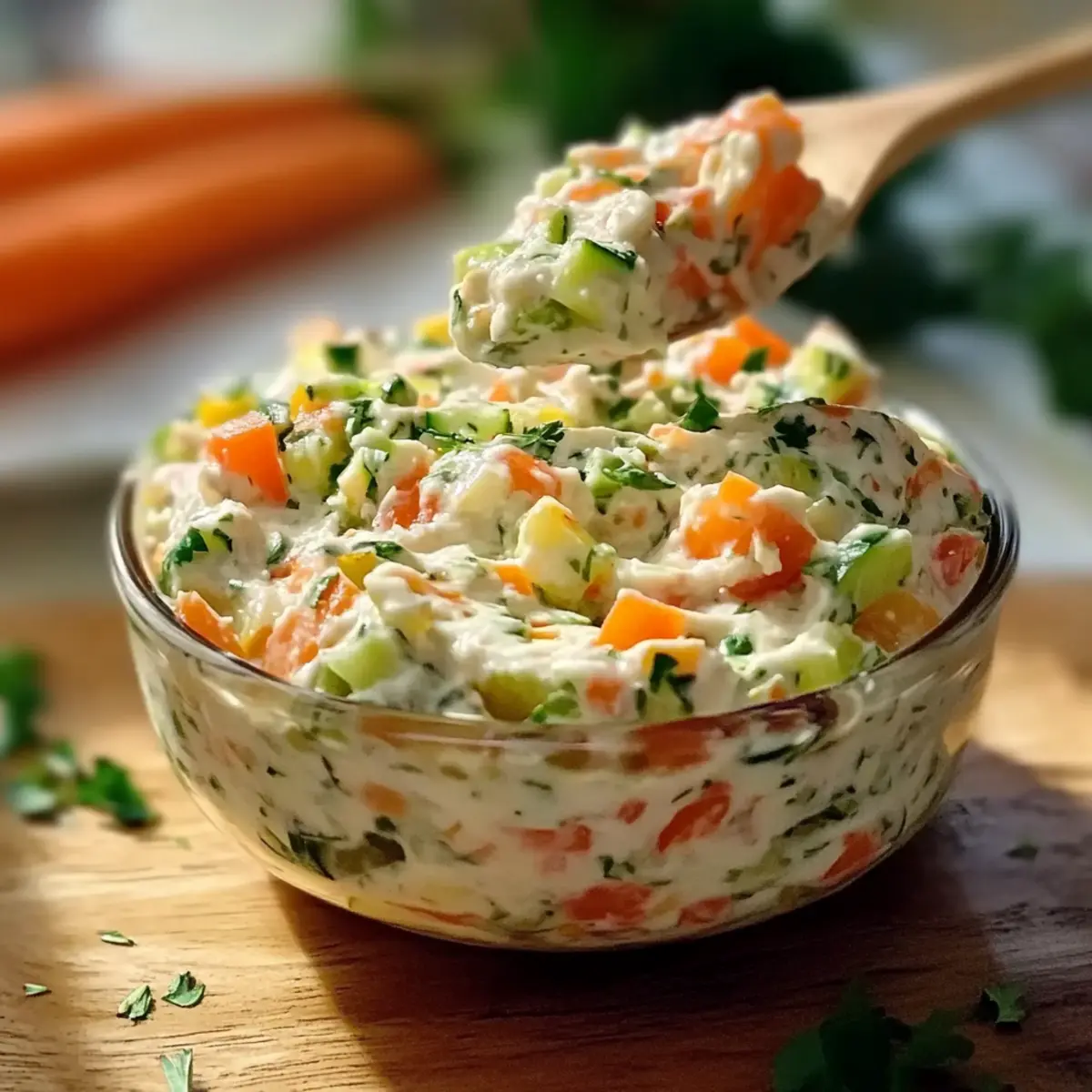 Creamy Garden Veggie Spread