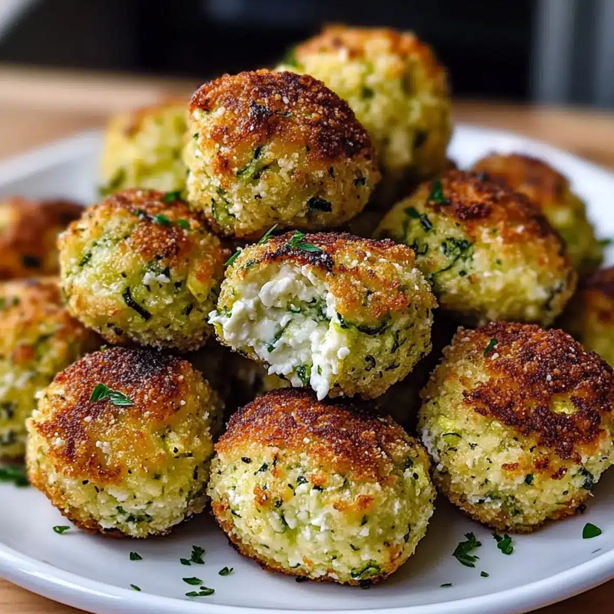 Crispy Zucchini-Feta Balls