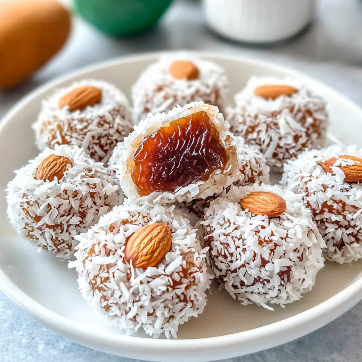 3 Ingredient Coconut Date Rolls
