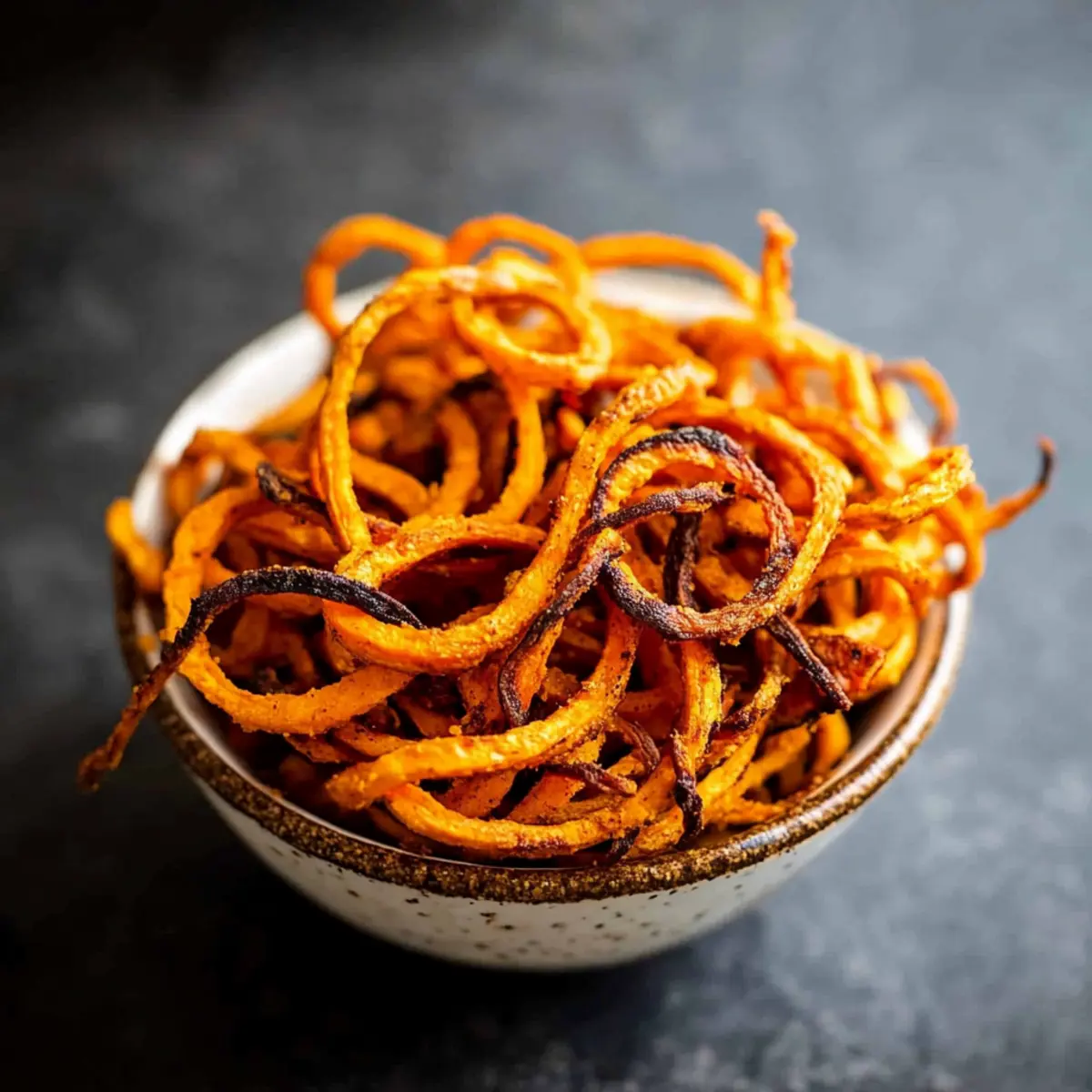 Spiralized Sweet Potato Fries