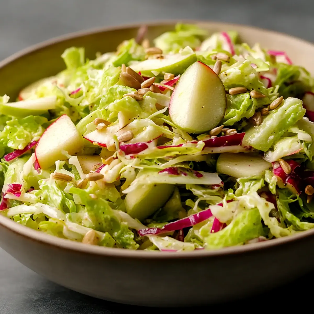 Shaved Savoy Cabbage Salad with Ginger-Dijon Vinaigrette