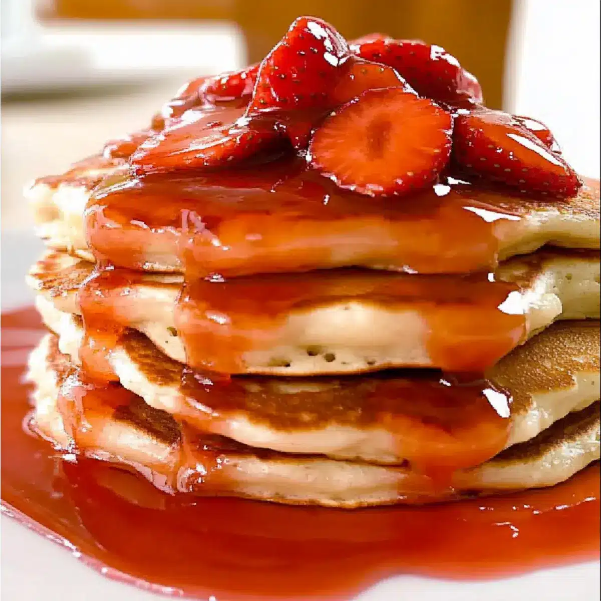 Strawberry Cheesecake Pancakes
