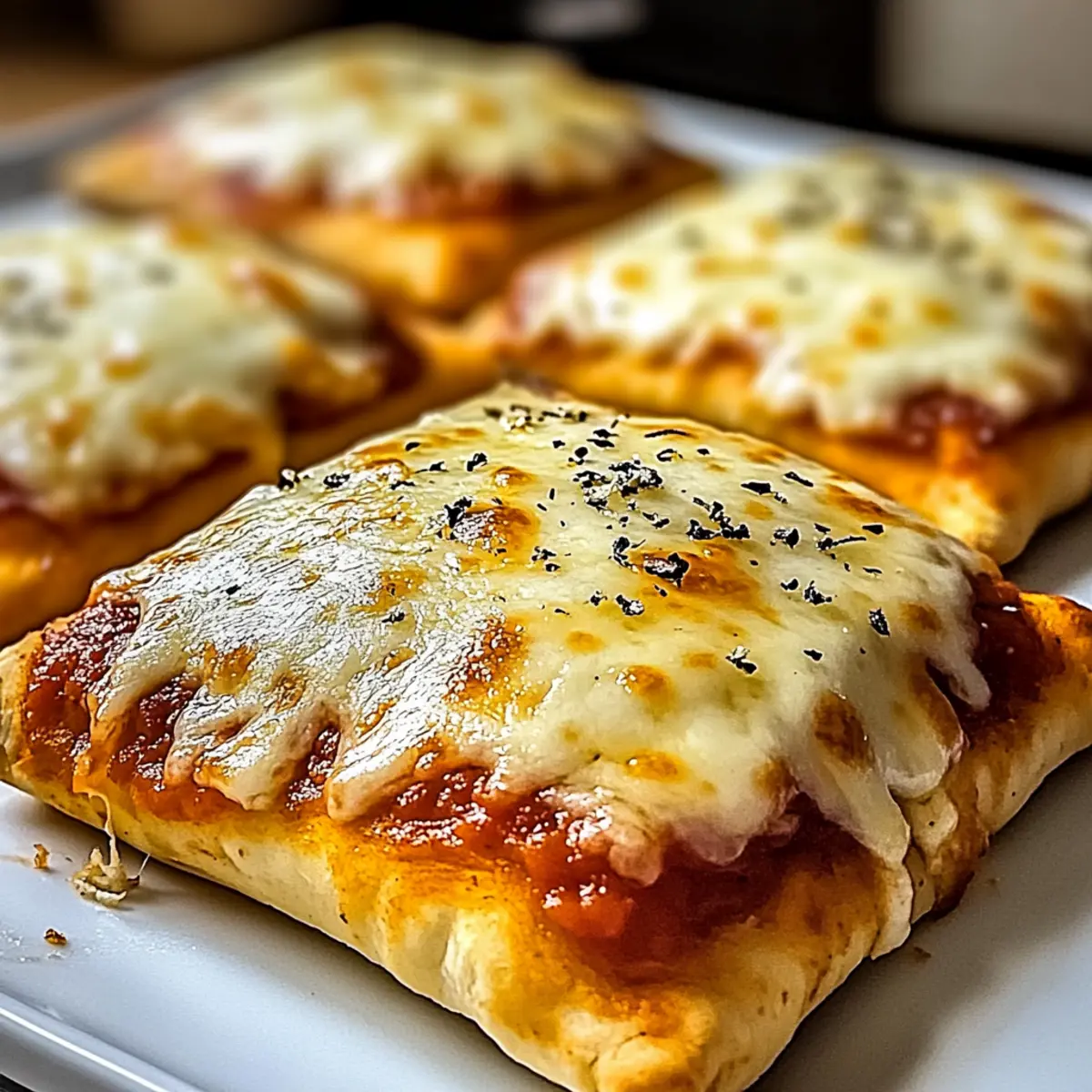 Homemade Easy Cheesy Pizza Pockets