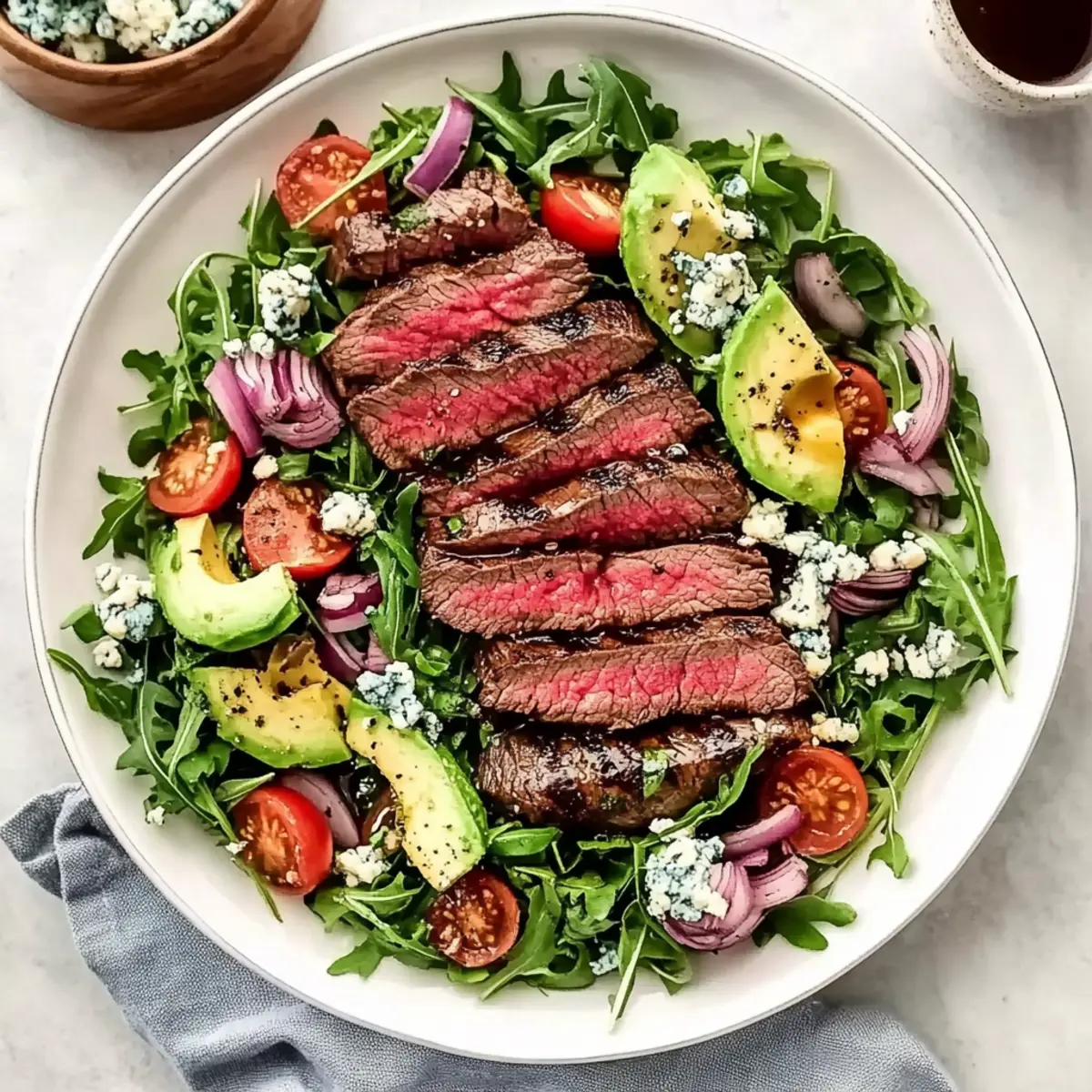 Steak Salad Bliss: Grilled Goodness with Bold Flavors