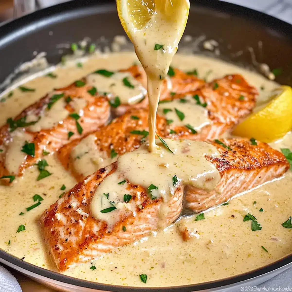 Creamy Garlic Butter Salmon that Melts in Your Mouth