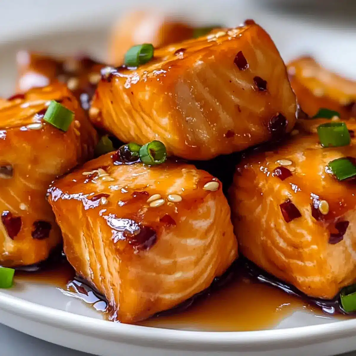 Honey Garlic Salmon Bites: Sweet, Spicy, and So Easy!